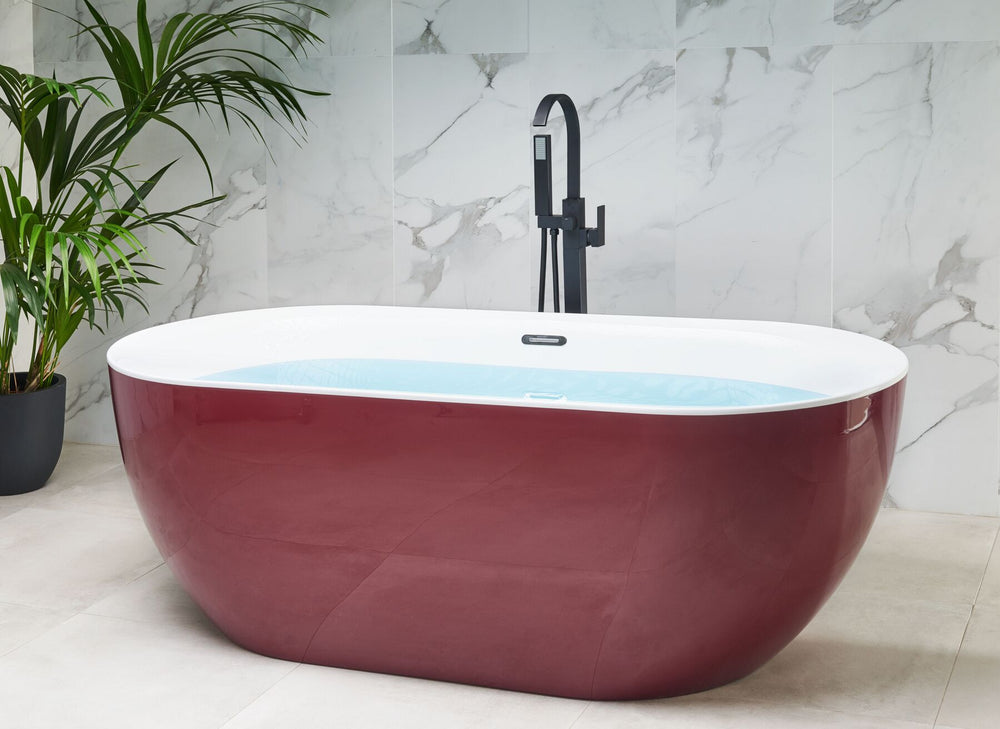 Freestanding Bath 1700 x 800 mm Red Carrera 