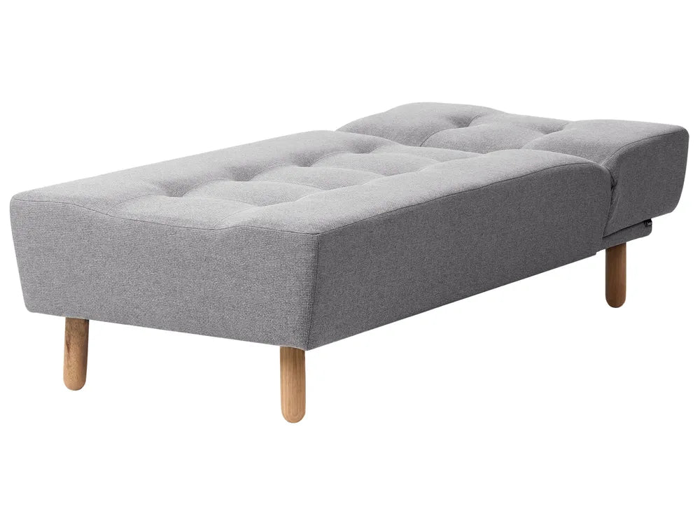 Chaise Longue Fabric Dark Grey Ash