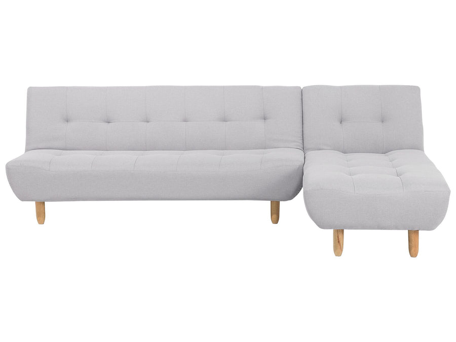 Alsten Left Hand Fabric Corner Sofa Bed Light Grey