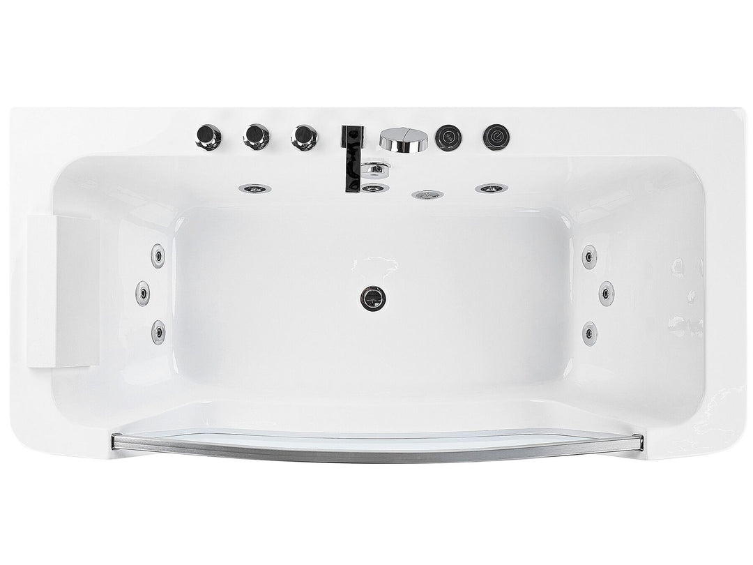 Whirlpool Bath 1700 x 850 mm White Barranca
