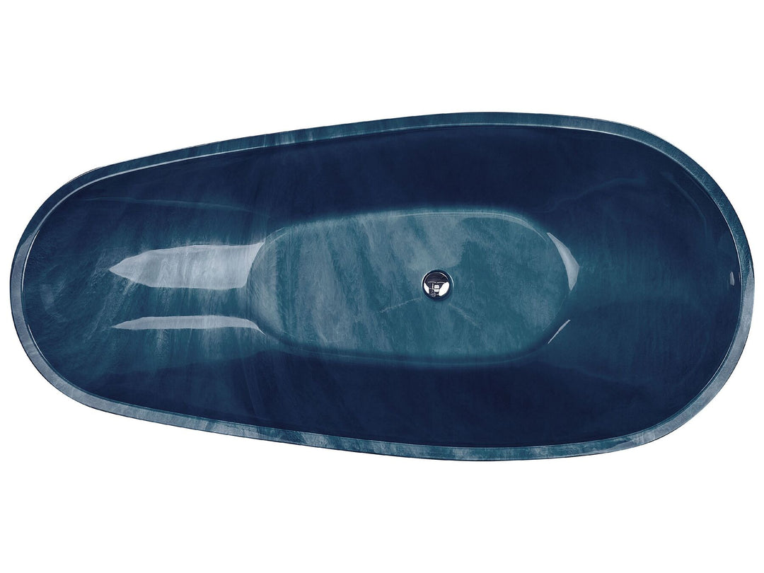 Bath 1700 x 800 mm Marble Effect Navy Blue Rioja