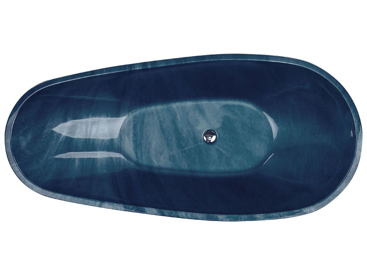 Bath 1700 x 800 mm Marble Effect Navy Blue Rioja