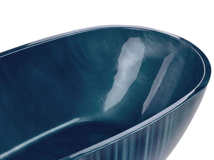 Bath 1700 x 800 mm Marble Effect Navy Blue Rioja