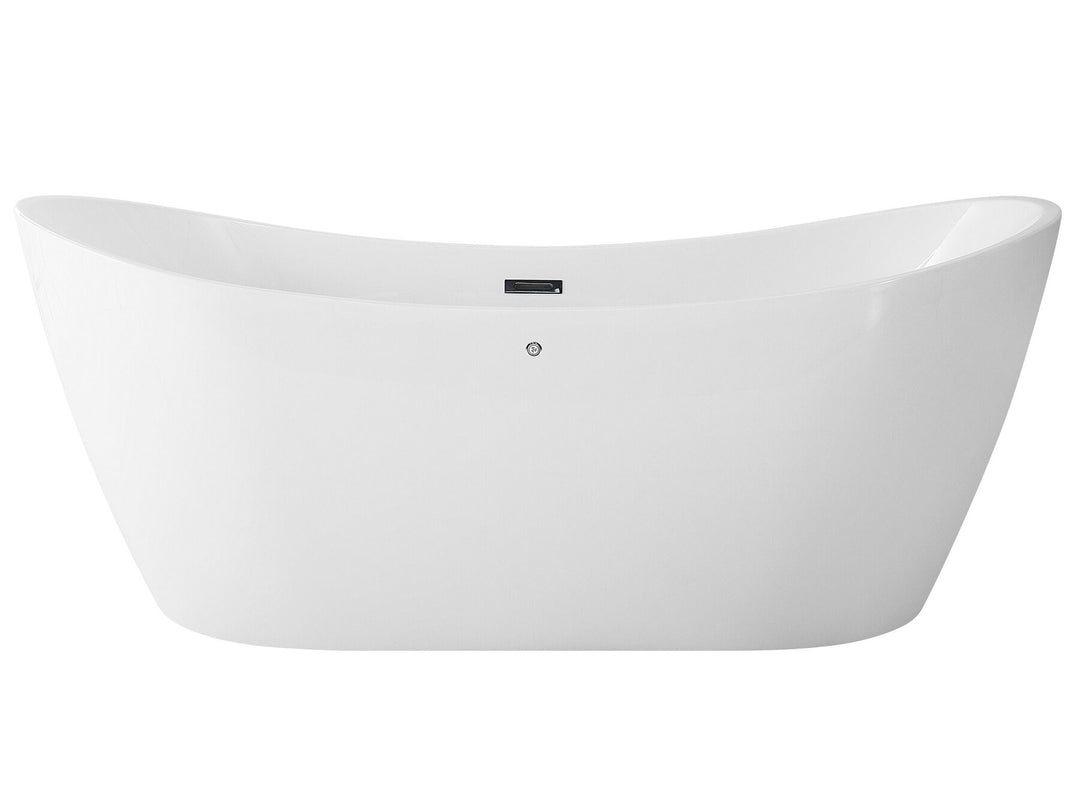 Freestanding Whirlpool Bath with LED 1680 x 800 mm White Antigua