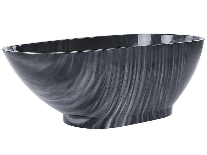 Bath 1700 x 800 mm Marble Effect Black Rioja