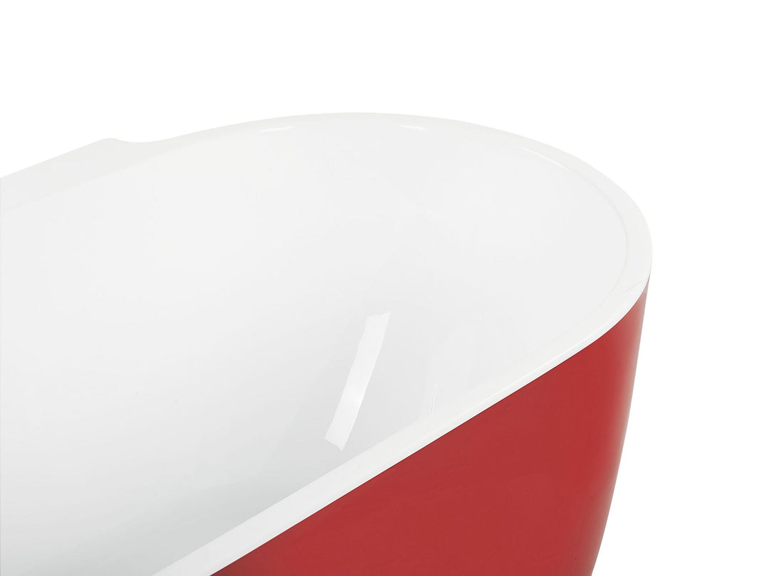 Freestanding Bath 1700 x 800 mm Red Rotso