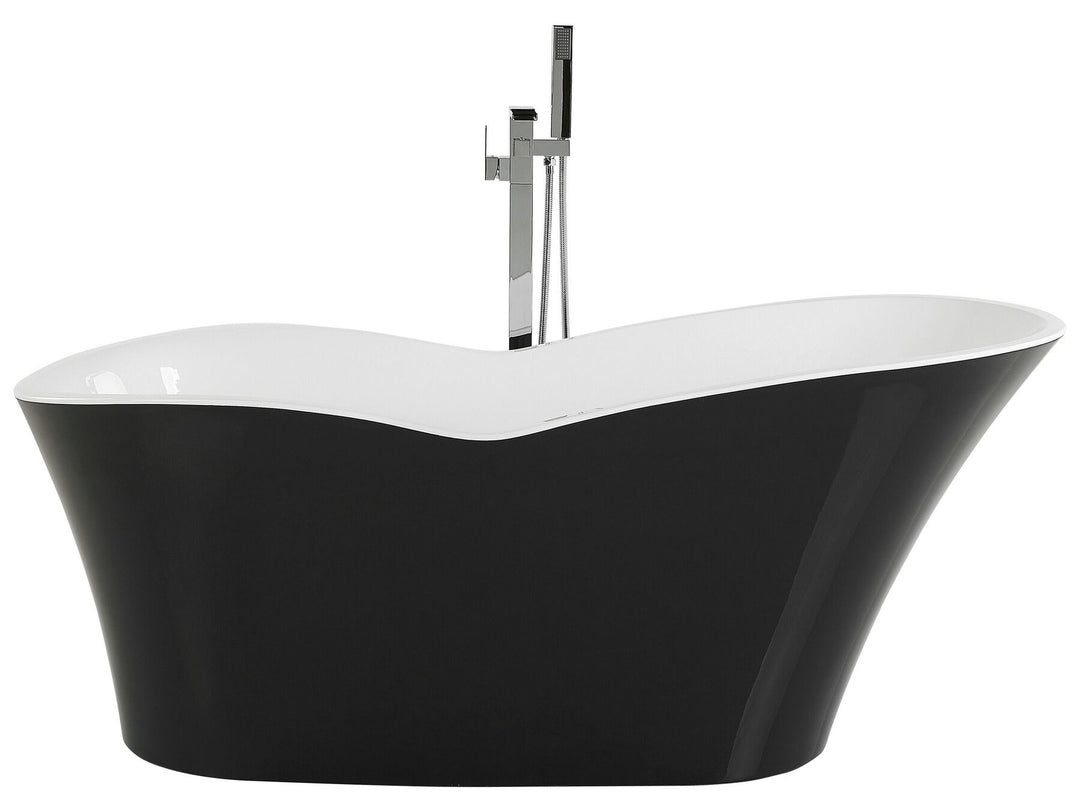Freestanding Bath 1700 x 800 mm Black Pinel