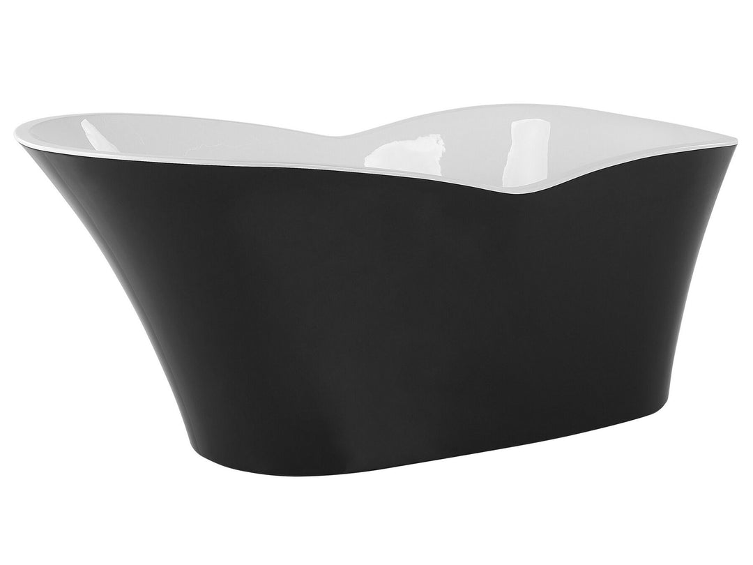 Freestanding Bath 1700 x 800 mm Black Pinel