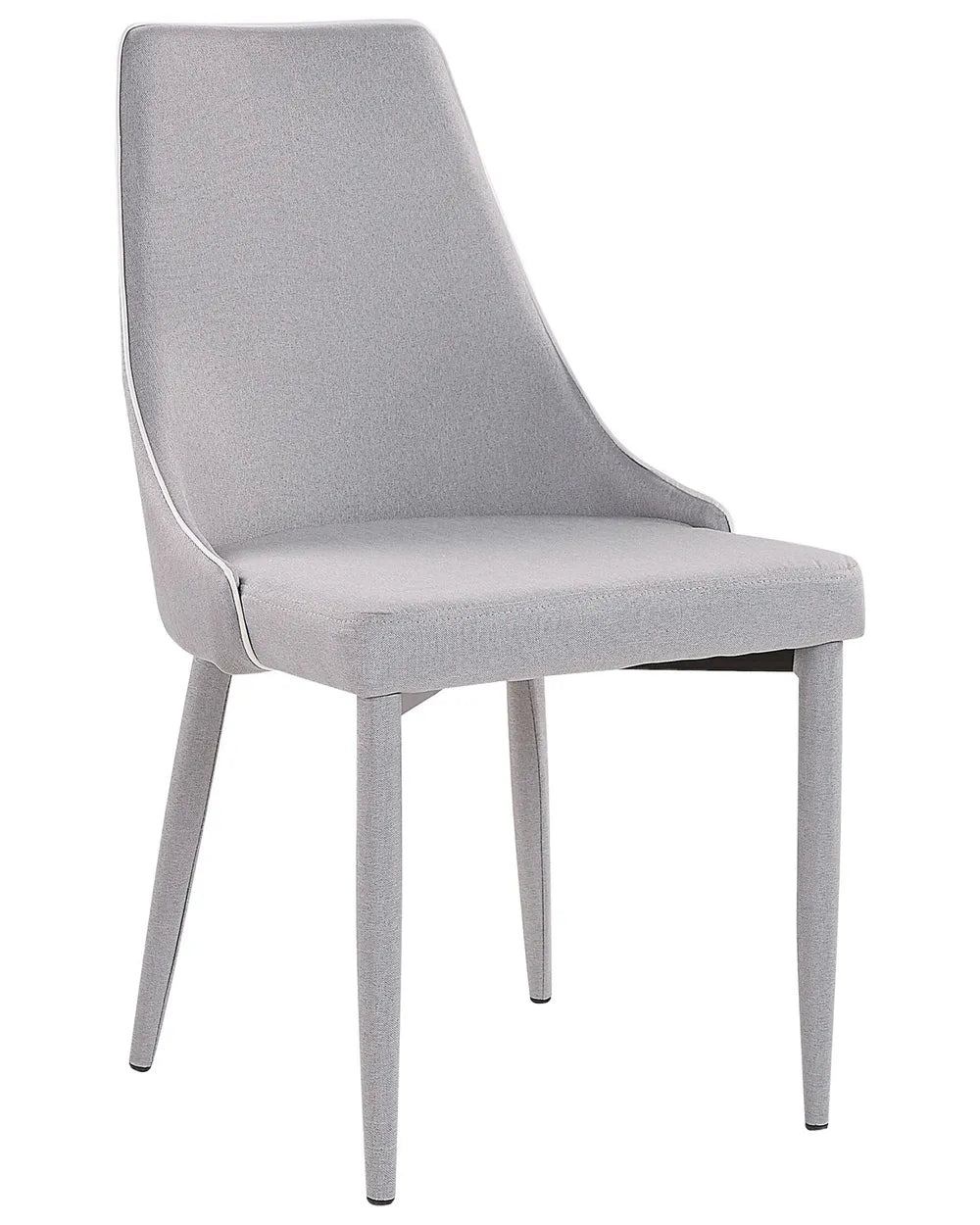 Set of 2 Dining Chairs Fabric Light Grey Tori