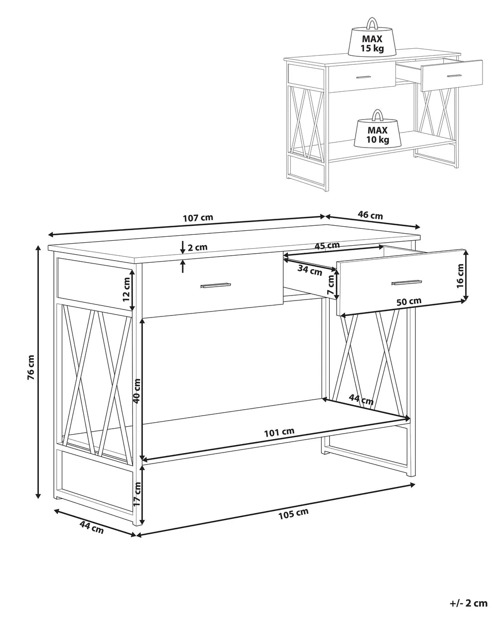 Console Table Dark Brown Timeless Design Ferano