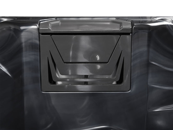 Square Hot Tub with LED Grey Lastarria