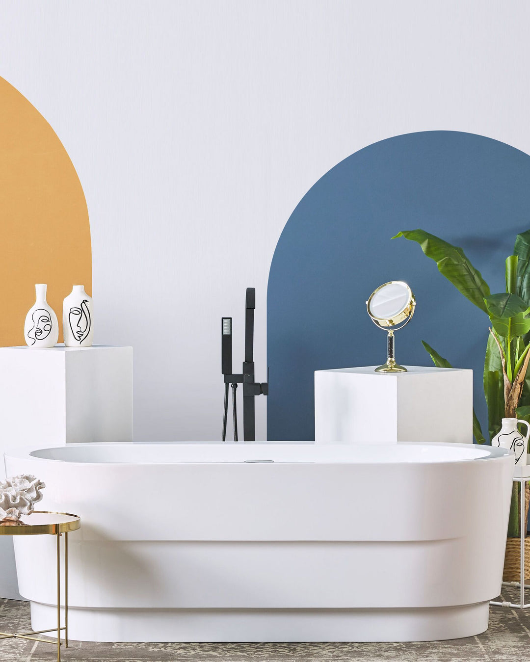 Freestanding Bath 1700 x 800 mm White Empresa