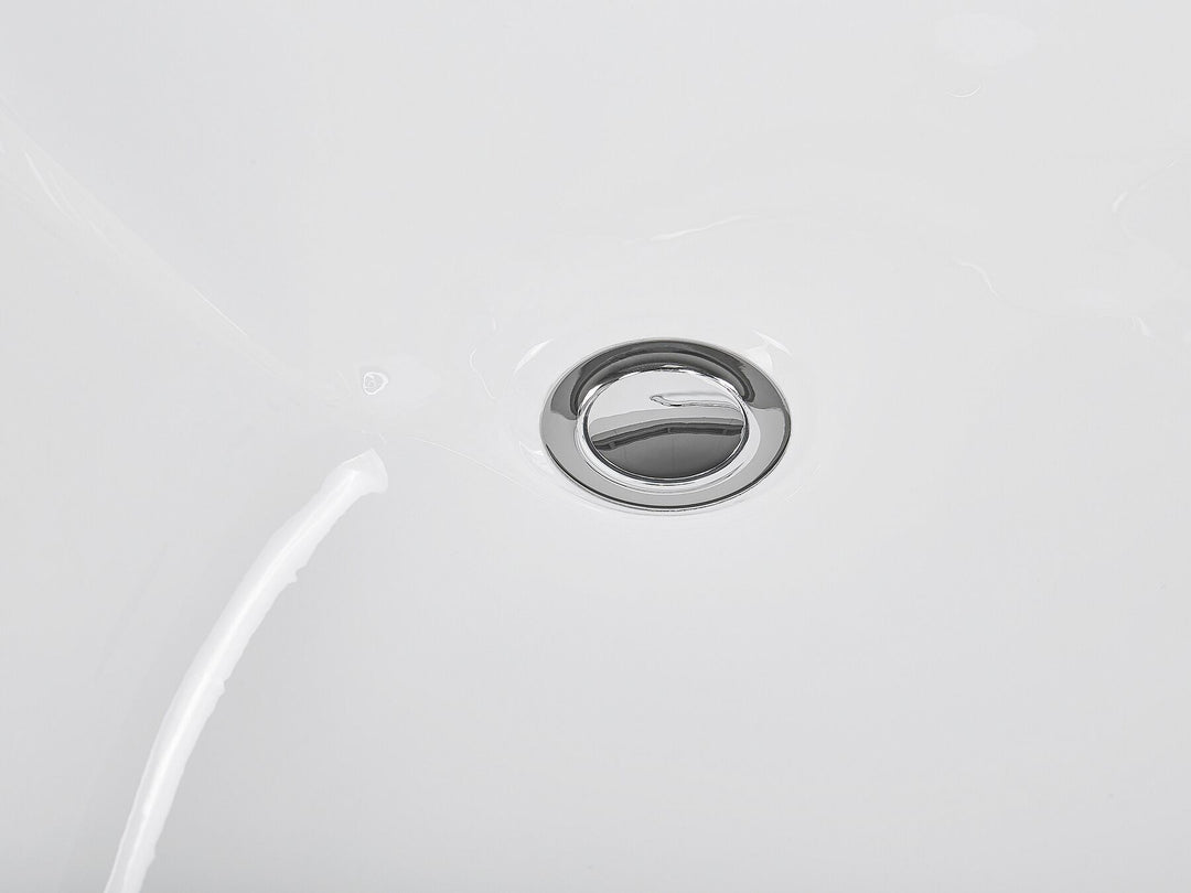 Right Hand Whirlpool Corner Bath with LED 1700 x 1190 mm White Bayamo