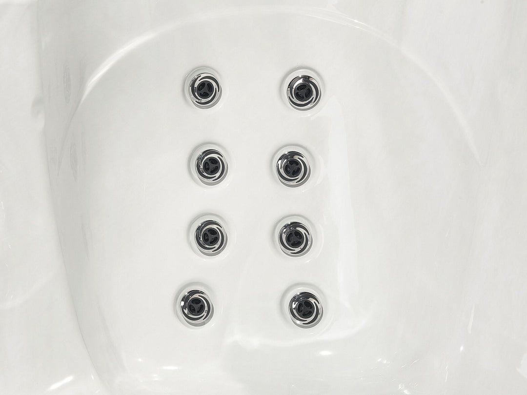 Square Hot Tub with LED White Tularosa