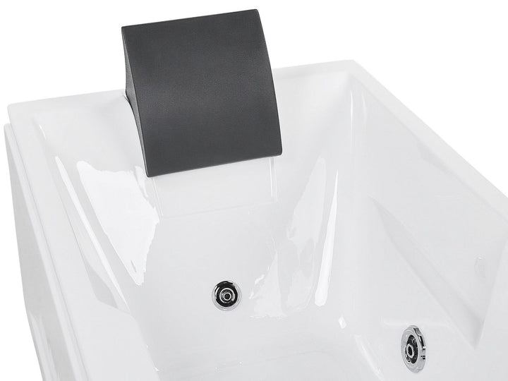Left Hand Whirlpool Bath with LED 1690 x 810 mm White  Artemisa