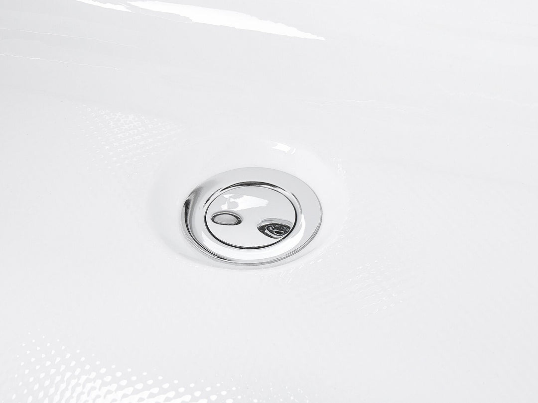 Left Hand Whirlpool Bath with LED 1690 x 810 mm White  Artemisa