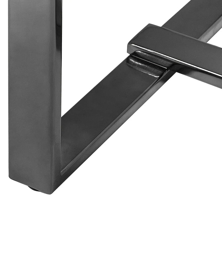 Console Table Tempered Glass White Modern Marble Celron