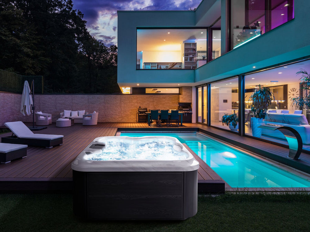 Square Hot Tub with LED White  Arcelia 