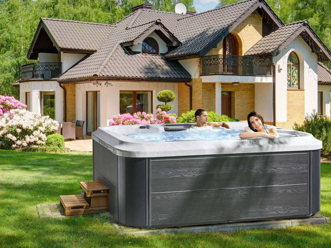 Square Hot Tub with LED White  Arcelia