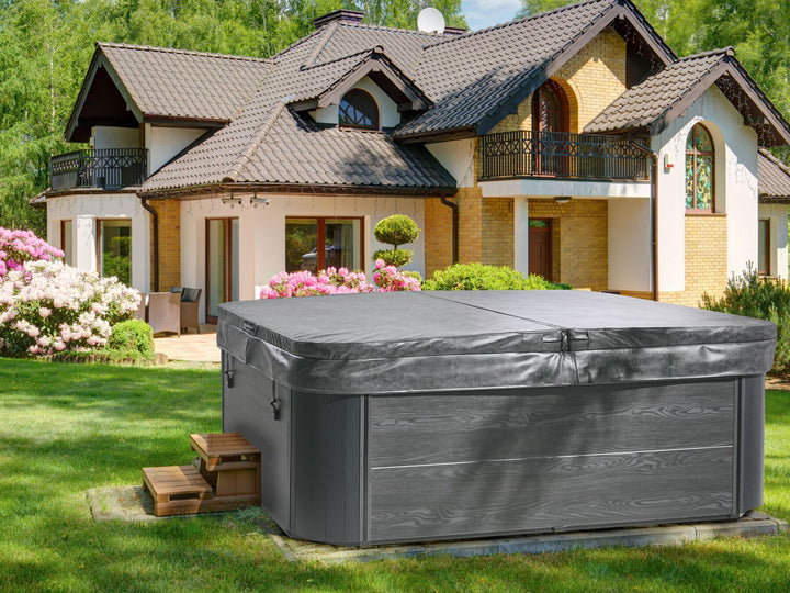 Square Hot Tub with LED White  Arcelia