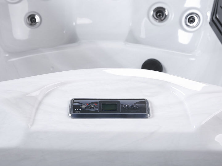 Square Hot Tub with LED White  Arcelia