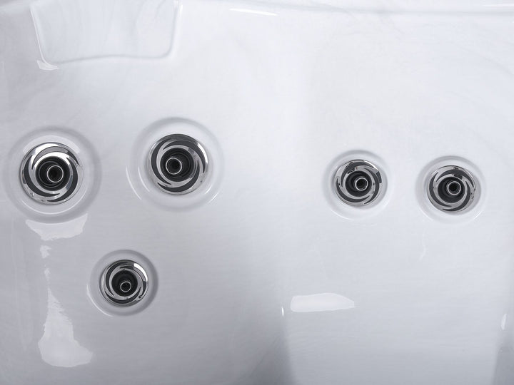Square Hot Tub with LED White  Arcelia