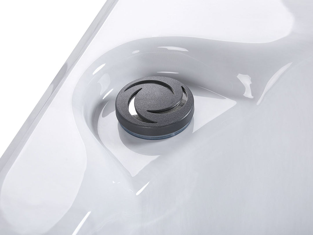 Square Hot Tub with LED White  Arcelia