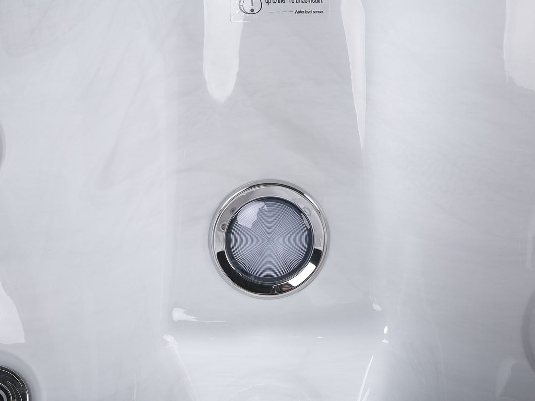 Square Hot Tub with LED White  Arcelia