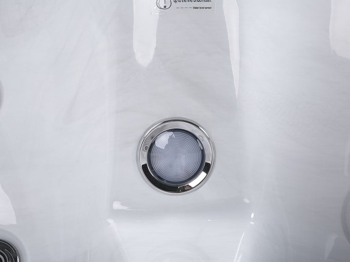 Square Hot Tub with LED White  Arcelia