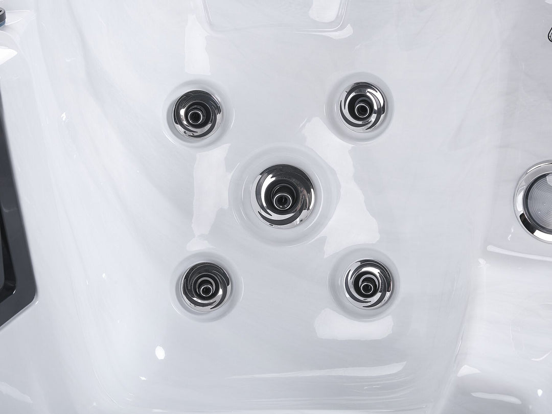 Square Hot Tub with LED White  Arcelia