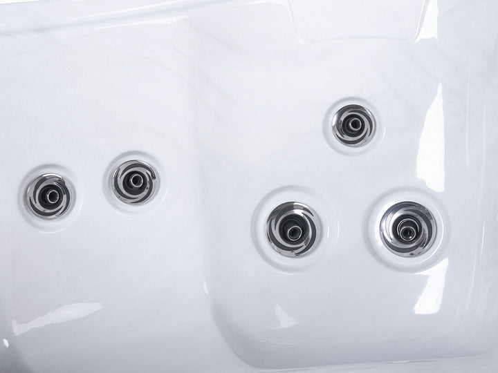 Square Hot Tub with LED White  Arcelia