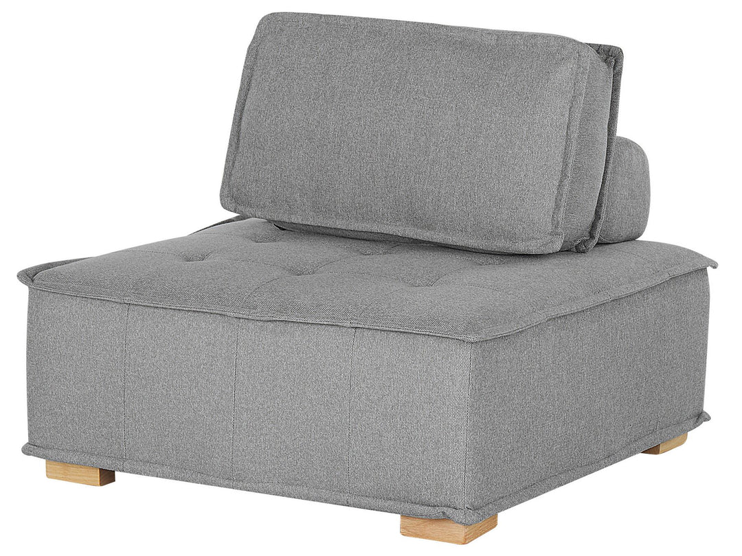 4 Seater Modular Fabric Corner Sofa Grey Tibro
