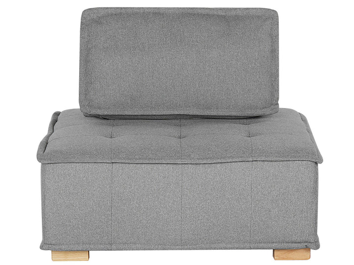 4 Seater Modular Fabric Corner Sofa Grey Tibro