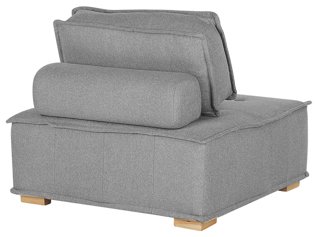 4 Seater Modular Fabric Corner Sofa Grey Tibro
