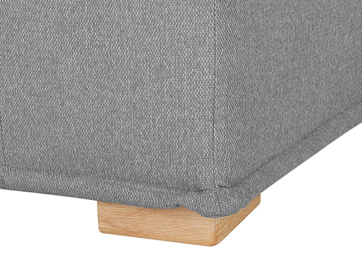 4 Seater Modular Fabric Corner Sofa Grey Tibro