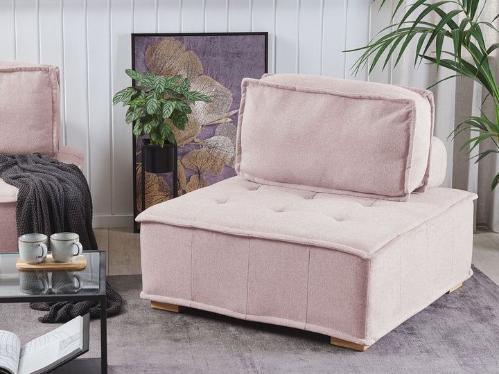 Tibro Corner Sofa Pink Fabric