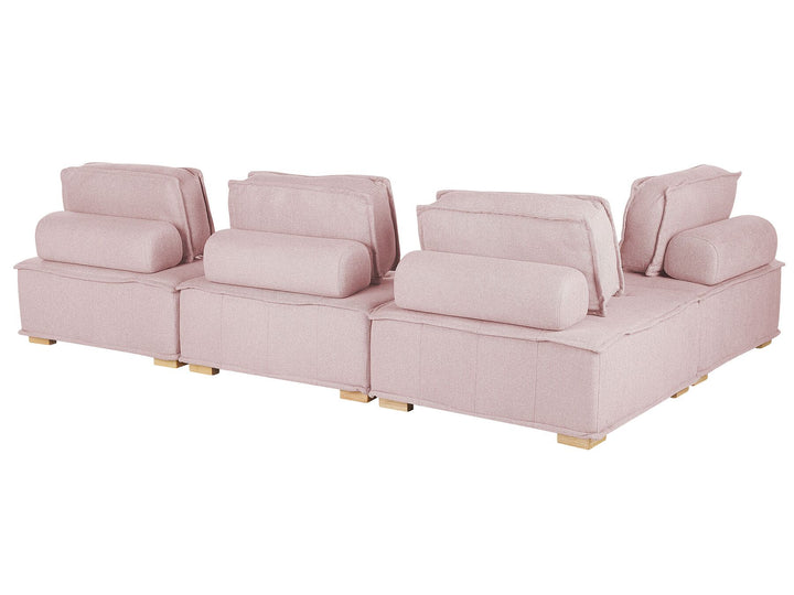 Tibro Corner Sofa Pink Fabric
