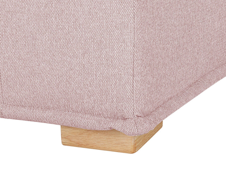 Tibro Corner Sofa Pink Fabric