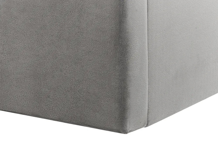Ottoman Bed Velvet 140 x 200 cm (EU Double) Grey Kitty