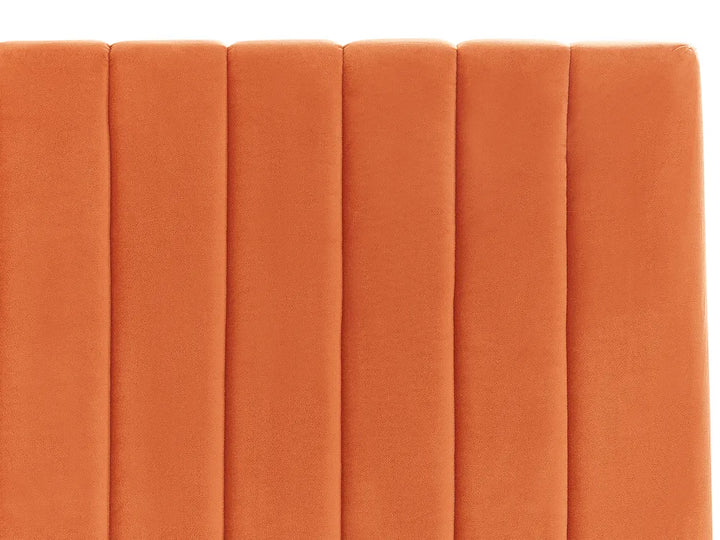 Ottoman Bed Velvet 160 x 200 cm (EU King Size) Orange Kitty