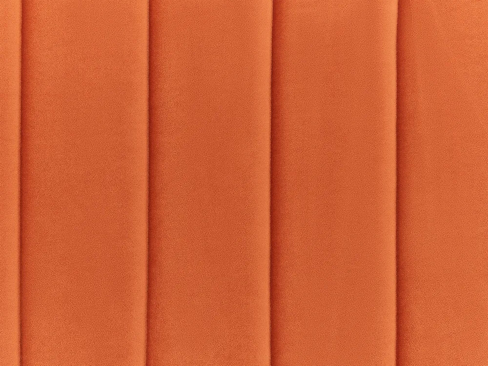 Ottoman Bed Velvet 160 x 200 cm (EU King Size) Orange Kitty