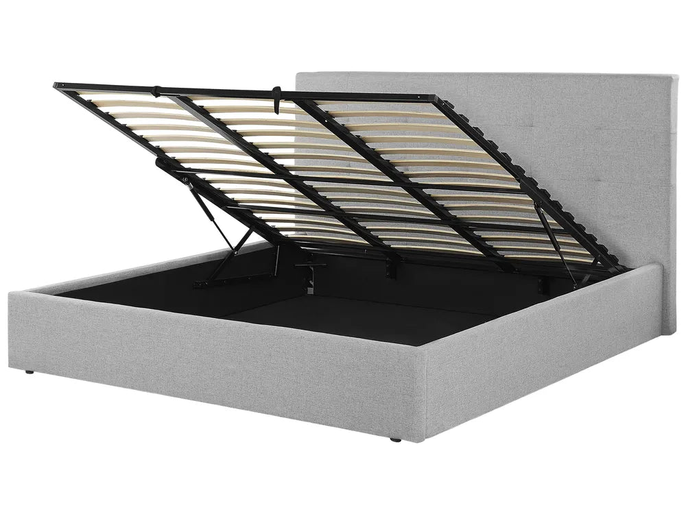 Ottoman Bed Fabric 180 x 200 cm (EU Super King) Grey Myrtle