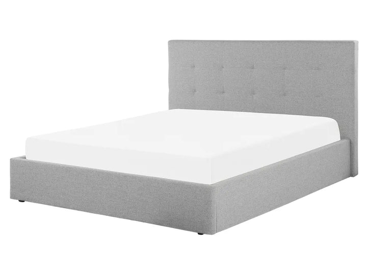 Ottoman Bed Fabric 140 x 200 cm (EU Double) Light Grey Rykana