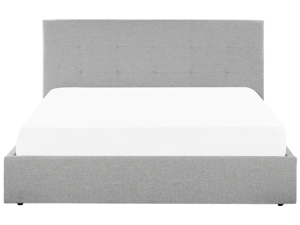 Ottoman Bed Fabric 140 x 200 cm (EU Double) Light Grey Rykana