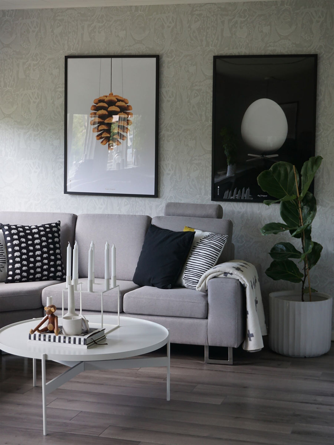 Stockholm Right Hand Corner Fabric Sofa Light Grey