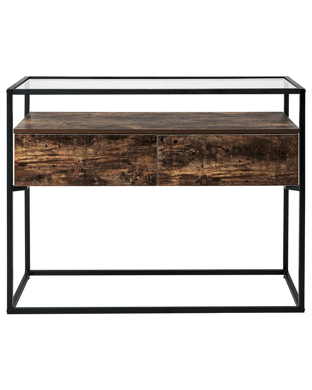 Console Table Dark Brown Stable Mechanism Yantro