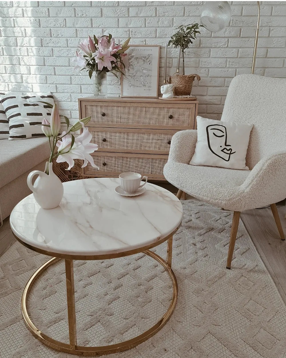 3 Drawer Chest Light Brown Functional and Capacious Ravello