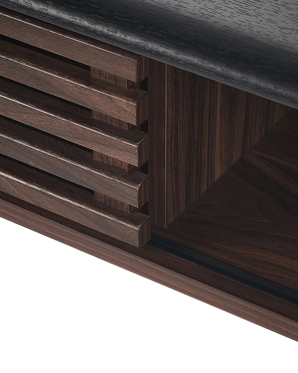 Console Table Dark Brown Retro Style Jostin