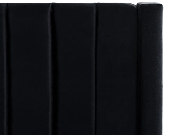 Bed with Storage Bench Velvet 180 x 200 cm (EU Super King) Black Angel
