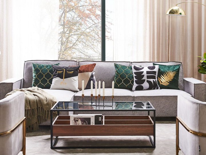 Corner Sofa Romedal Light Grey Right Hand